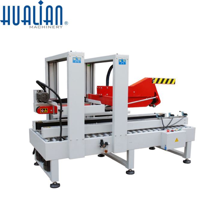 Máquina automática de sellado de cartón con solapa