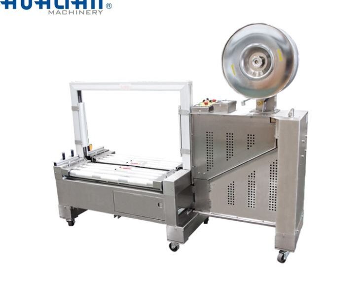 Máquina flejadora automática de mesa baja