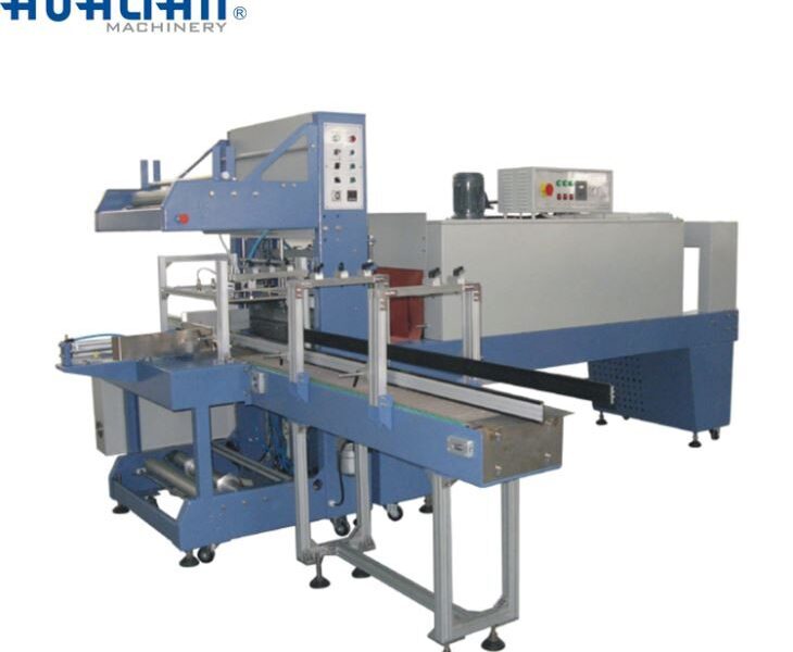 Máquina automática de sellado de mangas con máquina de encogimiento