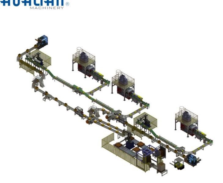 Sistema inteligente de envasado al final de la línea