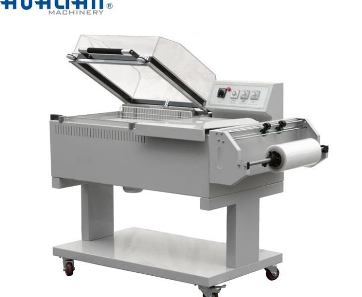 Máquina de embalaje retráctil con sello en L