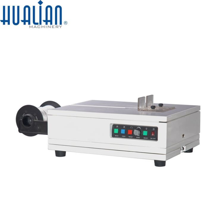 Máquina flejadora semiautomática tipo mesa